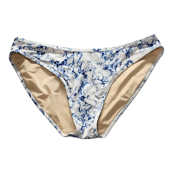 Tart Collection Swim Blue Tie Dye Racerback 2pc Piece Bikini Swimsuit Medium - Picture 4 of 7